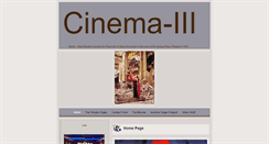 Desktop Screenshot of cinema-iii.com