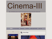 Tablet Screenshot of cinema-iii.com